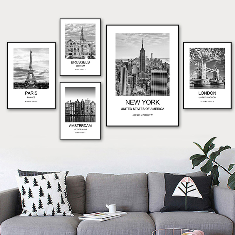 Ink Blotter Paper - City Poster New York London Paris