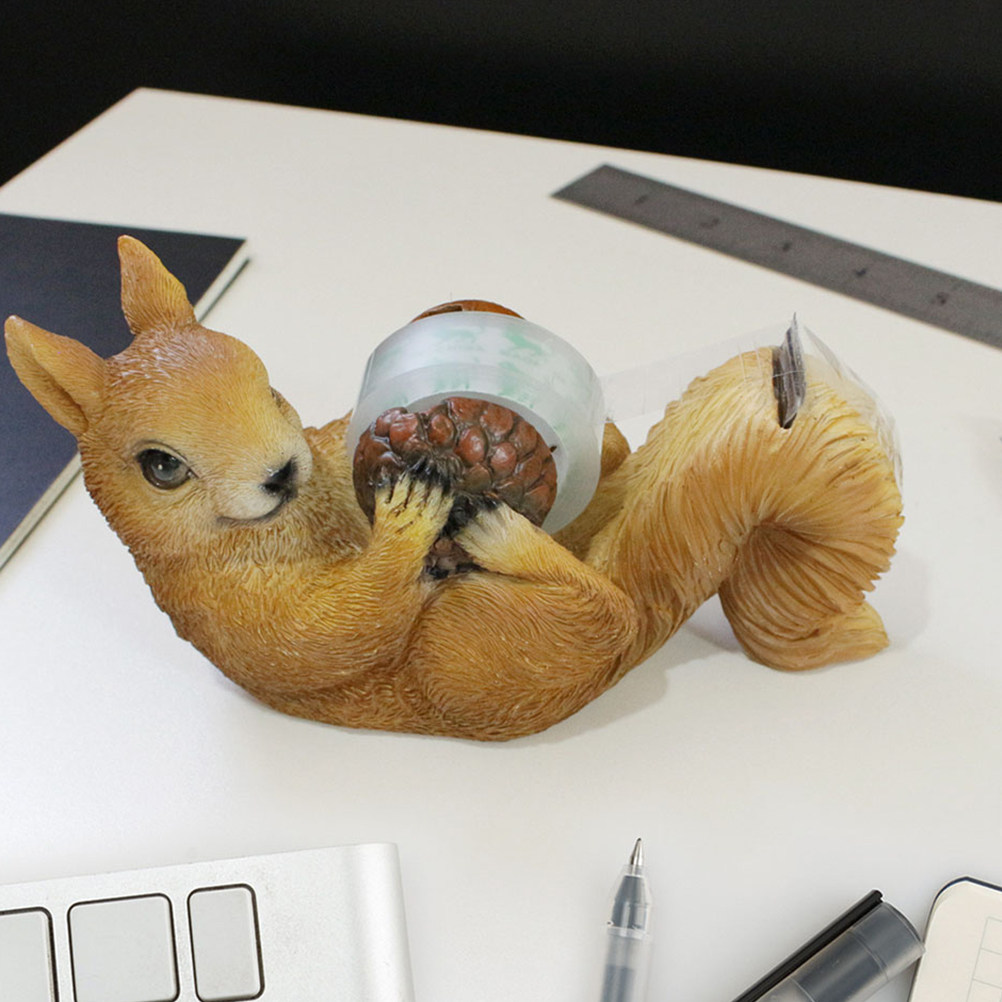 Cute Squirrel Shaped Tape Disp - Tape Dispenser Weighted ulasan dan harga