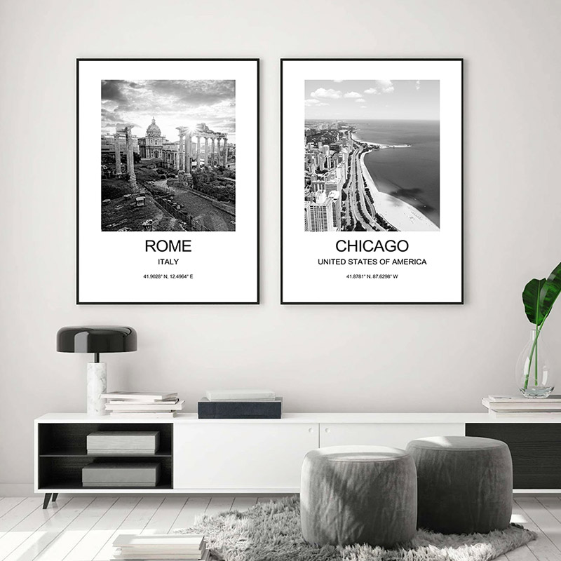 City Poster New York London Pa - Ink Blotter Paper ulasan dan harga